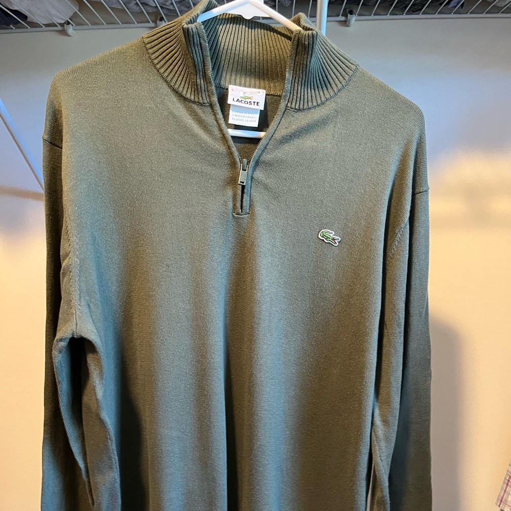 Lacoste quarter-zip sweater